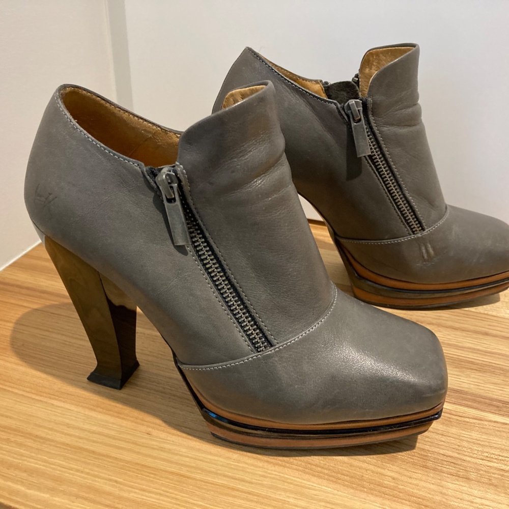 Fluevog Grey Shoes